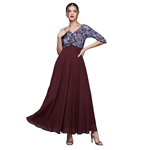 Miss Chase Womens Sweet-Heart Neck 3 4