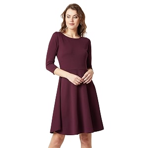 Miss Chase Womens Synthetic Skater Dress