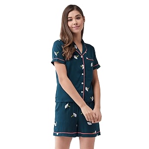Miss Chase Viscose Womens Collared Short Sleeves