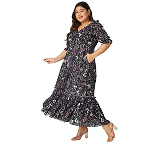 Miss Chase A Womens V-Neck Three-Quarter Sleeve
