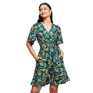 Miss Chase Womens V Neck Half Sleeve