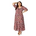 Miss Chase A Women39s V-Neck Three-Quarter Sleeve