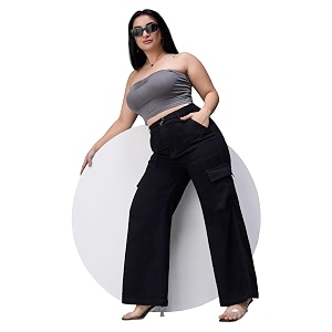 Miss Chase A Womens Wide Leg High