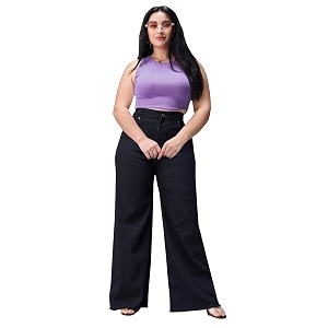 Miss Chase A Womens Wide-Leg High Rise