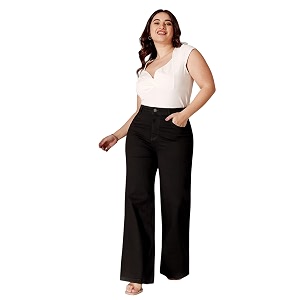 Miss Chase A Womens Wide-Leg High Rise