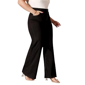 Miss Chase A Womens Wide-Leg High Rise
