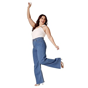 Miss Chase A Womens Wide-Leg High Rise
