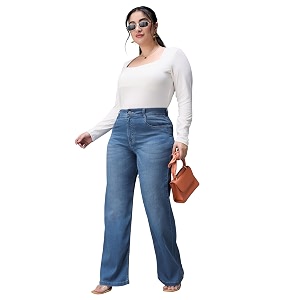 miss chase a women39s wide leg high rise regular length stretchable denim jeans