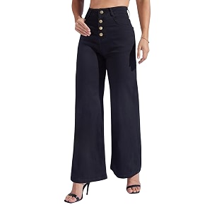 miss chase women39s wide-leg high-rise regular-length stretchable shaping denim jeans
