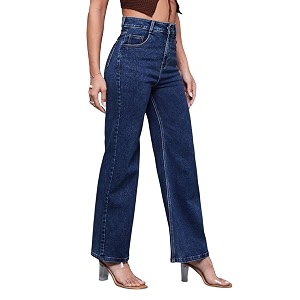 miss chase women39s wide-leg high-rise regular-length stretchable shaping denim jeans