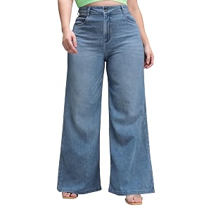 Miss Chase A Womens Wide-Leg High Rise