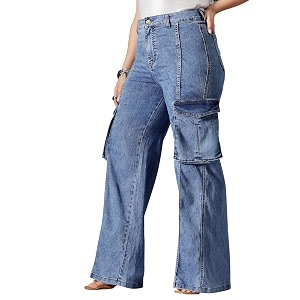 miss chase a women39s wide leg high rise regular length stretchable denim jeans