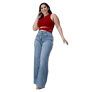 Miss Chase A Womens Wide-Leg High Rise