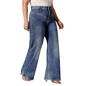 Miss Chase A Womens Wide-Leg High Rise