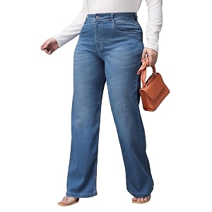 Miss Chase A Womens Wide-Leg High Rise