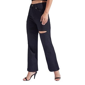 miss chase women39s wide-leg high-rise regular-length stretchable shaping denim jeans