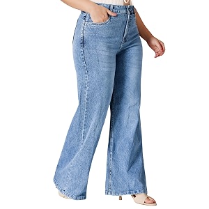 Miss Chase A Womens Wide-Leg High Rise