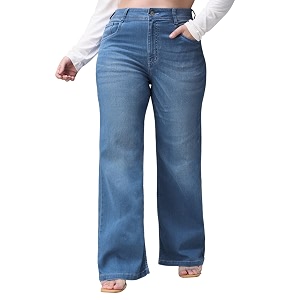 Miss Chase A Womens Wide-Leg Mid Rise