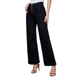 miss chase women39s wide-leg high-rise regular-length stretchable shaping denim jeans