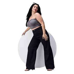 miss chase a women39s wide leg high rise regular length stretchable denim jeans