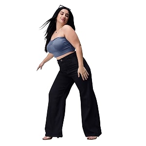 Miss Chase A Womens Wide-Leg High Rise