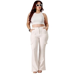 Miss Chase A Womens Wide-Leg High Rise