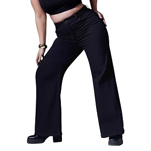 miss chase a women39s wide leg high rise regular length stretchable denim jeans