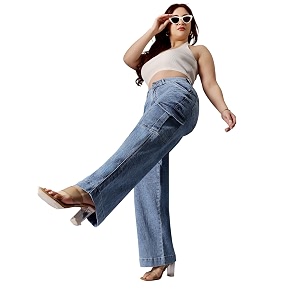 Miss Chase A Womens Wide-Leg High Rise