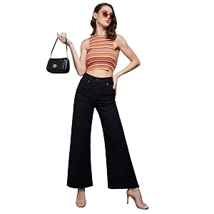 miss chase women39s wide-leg high-rise regular-length stretchable shaping denim jeans
