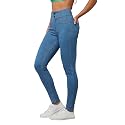 Miss Chase Women's Wide-Leg High-Rise Regular-Length Stretchable Shaping Denim Jeans