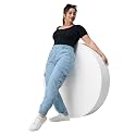 Miss Chase A+ Women's Wide Leg High Rise Regular Length Stretchable Denim Jeans