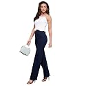 Miss Chase Women's Wide-Leg High-Rise Regular-Length Stretchable Shaping Denim Jeans