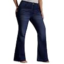 Miss Chase A+ Women's Wide Leg High Rise Regular Length Stretchable Denim Jeans