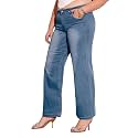 Miss Chase A+ Women's Wide Leg High Rise Regular Length Stretchable Denim Jeans