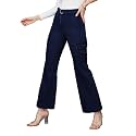Miss Chase Women's Wide-Leg High-Rise Regular-Length Stretchable Shaping Denim Jeans