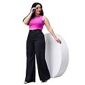 Miss Chase A+ Women's Wide Leg High Rise Regular Length Stretchable Denim Jeans
