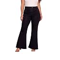 Miss Chase A+ Women's Wide Leg High Rise Regular Length Stretchable Denim Jeans