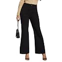 Miss Chase Women's Wide-Leg High-Rise Regular-Length Stretchable Shaping Denim Jeans