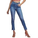 Miss Chase Women's Wide-Leg High-Rise Regular-Length Stretchable Shaping Denim Jeans