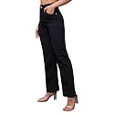 Miss Chase Women's Wide-Leg High-Rise Regular-Length Stretchable Shaping Denim Jeans