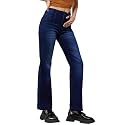 Miss Chase Women's Wide-Leg High-Rise Regular-Length Stretchable Shaping Denim Jeans