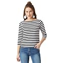 Miss Chase Women Casual Boat Neck Cotton