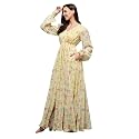 Miss Chase Women Pleated V Neck Full