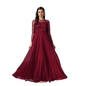 Miss Chase Womens Long Sleeve Sequin Maxi