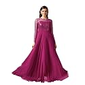 Miss Chase Womens Long Sleeve Sequin Maxi