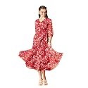 Miss Chase Womens Multicolored Black Floral V-Neck