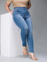 Miss Chase Women Skinny High Rise Blue