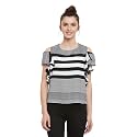 Miss Chase - Women39s Striped Cold Shoulder
