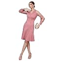 Miss Chase Womens Bodycon Square Puff Sleeve Solid Lace Overlaid Ankle Length Dress