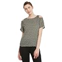 Miss Chase Women39s Floral Printed Cold Shoulder